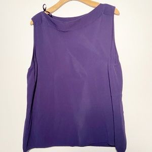 Sag Harbor Womens Top Purple Sleeveless Camisole Size 3X Career‎ Office Vintage